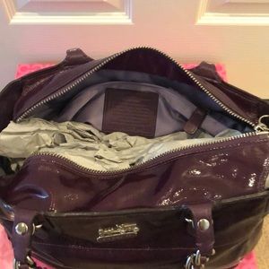 Coach Tribecca Berry Patent Tote